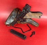 WWI 1917 German Erfurt P08 Luger 9mm Matching. Holster. Excellent Condition - 1 of 17
