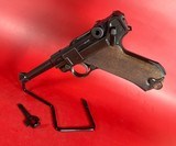 1916 WWI German DWM Luger Pistol P08 9mm. Matching. Excellent Condition