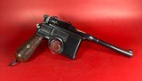 German Mauser Broomhandle 7.63x25mm C96, Stock Holster. Excellent Condition - 3 of 17