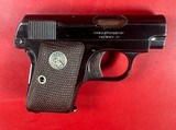 1920 Colt M1908 Vest Pocket Hammerless .25 ACP. Walnut grips. Excellent Condition - 10 of 12