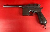 German Mauser Broomhandle 7.63x25mm C96, Stock Holster. Excellent Condition - 3 of 17