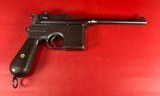 German Mauser Broomhandle 7.63x25mm C96, Stock Holster. Excellent Condition - 2 of 17