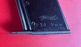 Walther P38 West German Military 9mm. Holster. 2 mags. Excellent Condition - 13 of 16
