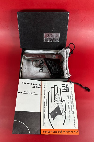 Super Rare Walther Interarms Model TPH Stainless .22 LR LNIB