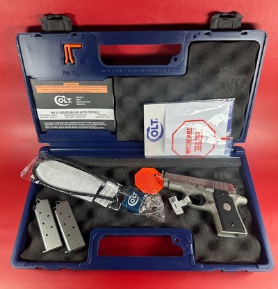 NIB Colt Mustang Pocketlite .380ACP. Box. Manual. 2 Mags.