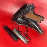 German DWM Luger Pistol P08 .30 Luger. 2 mags. Tool. Holster. All Matching - 1 of 16