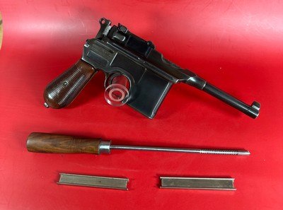 1920s Mauser Broom Handle Bolo 7.63x25mm C96, Excellent Condition