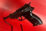 WWII Mauser / Walther P38 BYF 43 9mm 2 mags Excellent Condition - 2 of 15