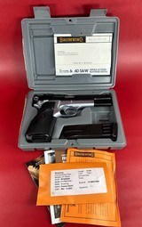 Belgium Browning Hi power, Two Tone, Practical 9mm LNIB. Rare - Image 1 of 13