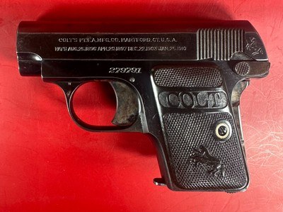1920 Colt M1908 Vest Pocket Hammerless .25 ACP Holster. Excellent Condition - Image 11 of 14