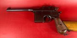 German Mauser Broomhandle 7.63x25mm C96, Stock Holster. Excellent Condition - 12 of 19