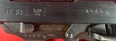 WWII Mauser / Walther P38 BYF 44 9mm 2 mags. Holster. Excellent Condition - Image 12 of 20