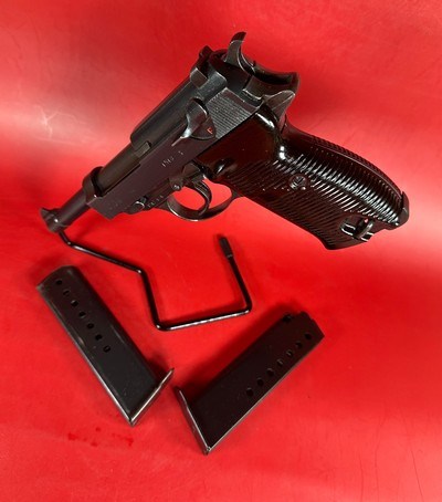 WWII 1944 WALTHER P38 CYQ Spreewerk. 9mm. 2 mags. Excellent condition. - Image 1 of 16