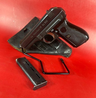 WW2 German MARKED CZ Model 27. 7.65mm Holster Excellent Condition. vz.27