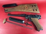 German Army DWM P08 Artillery Luger. STOCK, TOOLS, 2 MAGS 9mm. Excellent - Image 1 of 16