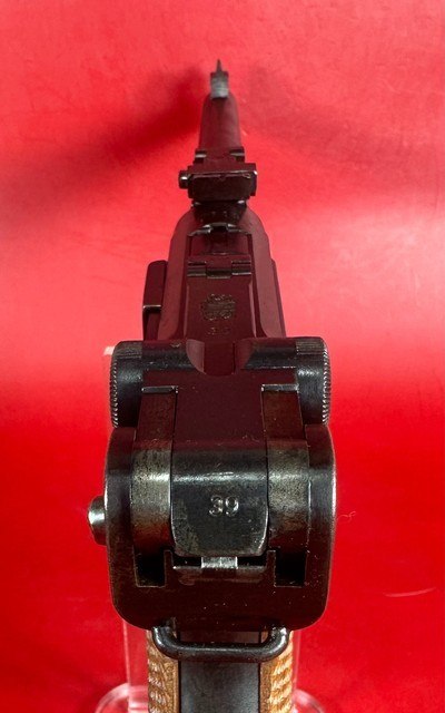 German Army DWM P08 Artillery Luger. STOCK, TOOLS, 2 MAGS 9mm. Excellent - Image 6 of 16