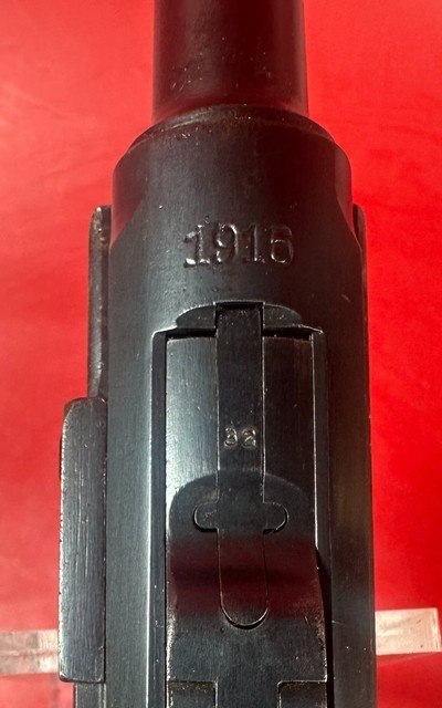 WWI 1916 DWM Luger P08 9mm Luger. All matching. Holster. 2 mags. Excellent - Image 8 of 17