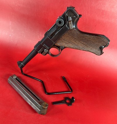 German DWM Luger Pistol P08 .30 Luger. Tool. All Matching. Excellent Cond - Image 1 of 12