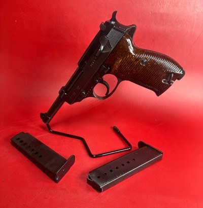 WWII Mauser / Walther P38 BYF 44 9mm 2 mags Excellent Condition - Image 1 of 15