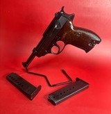 WWII Mauser / Walther P38 BYF 44 9mm 2 mags Excellent Condition - Image 1 of 15