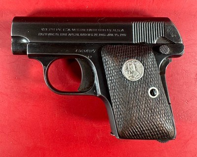 1917 Colt M1908 Vest Pocket Hammerless .25 ACP. Walnut. Excellent Condition - Image 11 of 13