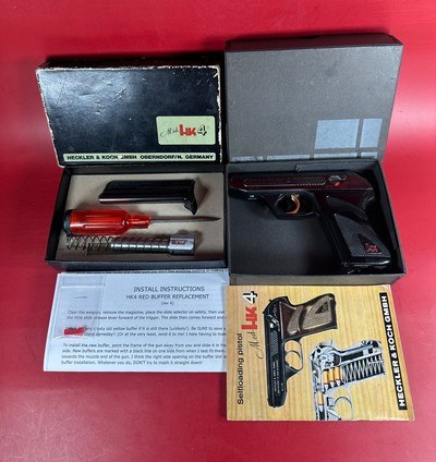Heckler & Koch H&K HK4 Two Barrel Set 380 ACP 22 LR Excellent Condition