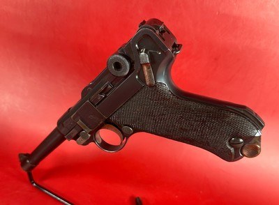 WWI 1915 DWM Luger P08 9mm Luger. Matching. Holster. 2 mags. Excellent - Image 2 of 17