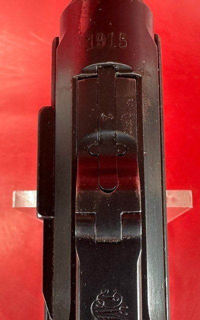 WWI 1915 DWM Luger P08 9mm Luger. Matching. Holster. 2 mags. Excellent - Image 8 of 17