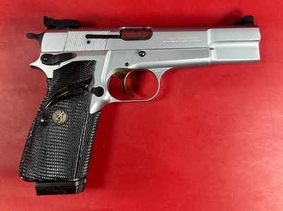 1996 Browning Hi power, Silver Chrome, Gold Trigger, Adj Sights, 9mm 2-10rd - Image 11 of 13