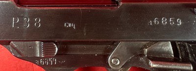 WWII 1943 WALTHER P38 CYQ Spreewerk. 9mm. 2 mags. Excellent condition. - Image 12 of 15