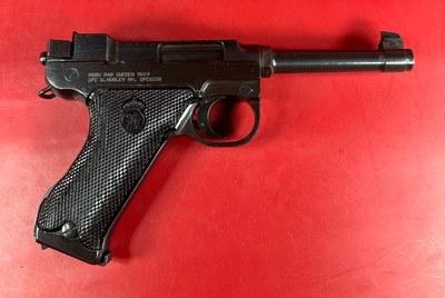Swedish WWII Husqvarna M1940 LAHTI 9mm Excellent Condition Full rig. M40 - Image 12 of 17