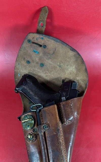 Swedish WWII Husqvarna M1940 LAHTI 9mm Excellent Condition Full rig. M40 - Image 13 of 17