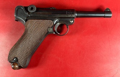 1917 German Erfurt P08 Luger 9mm Matching. Holster. Tool. 2 mags Excellent - Image 12 of 17