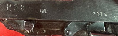 WWII 1944 WALTHER P38 CYQ Spreewerk. 9mm 2mags Holster. Excellent condition - Image 12 of 18