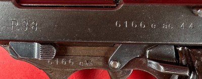 WWII GERMAN 1944 Walther P38 AC44 9mm 2 mags. Excellent Condition - Image 12 of 15