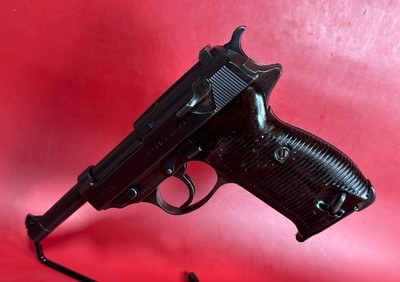 WWII GERMAN 1944 Walther P38 AC44 9mm 2 mags. Excellent Condition - Image 2 of 15