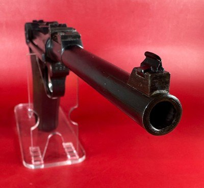 WWI 1918 DWM P08 Artillery Luger STOCK, 2 mags TOOLS, HOLSTER 9mm Excellent - Image 5 of 16