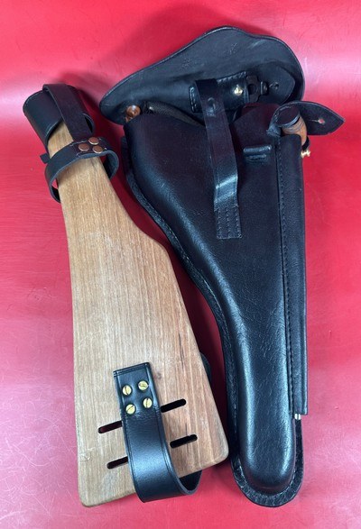 WWI 1918 DWM P08 Artillery Luger STOCK, 2 mags TOOLS, HOLSTER 9mm Excellent - Image 14 of 16
