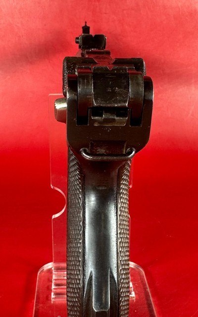 WWI 1918 DWM P08 Artillery Luger STOCK, 2 mags TOOLS, HOLSTER 9mm Excellent - Image 6 of 16