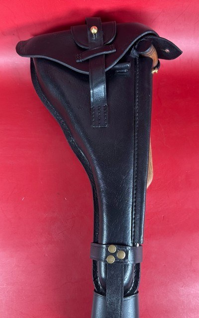 WWI 1918 DWM P08 Artillery Luger STOCK, 2 mags TOOLS, HOLSTER 9mm Excellent - Image 15 of 16