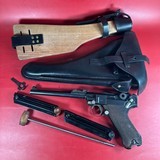 WWI 1918 DWM P08 Artillery Luger STOCK, 2 mags TOOLS, HOLSTER 9mm Excellent - Image 1 of 16