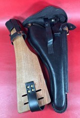 WWI 1918 DWM P08 Artillery Luger STOCK, 2 mags TOOLS, HOLSTER 9mm Excellent - Image 14 of 16