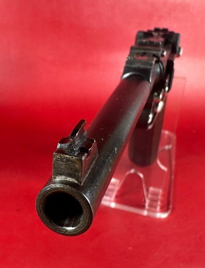 WWI 1918 DWM P08 Artillery Luger STOCK, 2 mags TOOLS, HOLSTER 9mm Excellent - Image 4 of 16