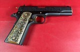 STUNNING Colt 1911. Engraved, Gold Plated Parts & Grips. 45 ACP. NIB - Image 12 of 16