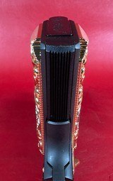 STUNNING Colt 1911. Engraved, Gold Plated Parts & Grips. 45 ACP. NIB - Image 10 of 16