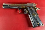 NIB Colt 1911 Government. High Polished, Engraved, Gold Plated. 45 ACP. - Image 8 of 14
