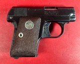 1926 Colt M1908 Vest Pocket Hammerless .25 ACP. Walnut. Case hardened. - Image 11 of 12