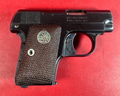 1926 Colt M1908 Vest Pocket Hammerless .25 ACP. Walnut. Case hardened. - Image 11 of 12