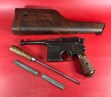 1920s Mauser Broom Handle Bolo 7.63x25mm C96, Stock, Excellent Condition