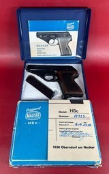 Mauser HSc .380 ACP. Original Box. Test Target. Manual. Excellent condition - Image 1 of 15